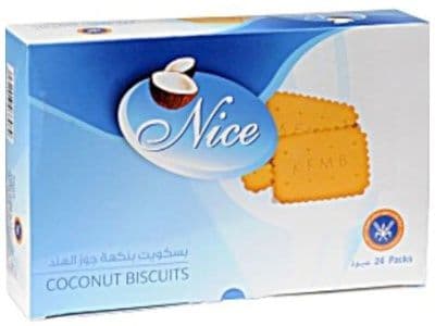 Kuwait Flour Nice Coconut Biscuit 24 pcs x 25 g