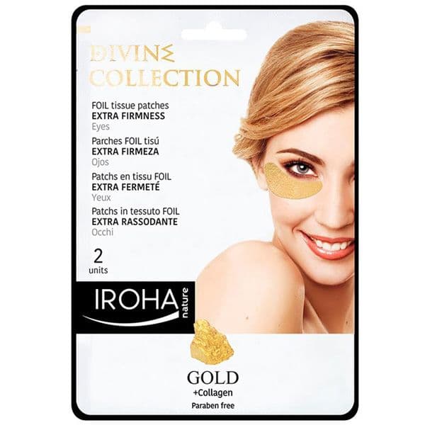 Iroha Foil Tissue Eye Patches Extra Firm Gold Divine 8 ml