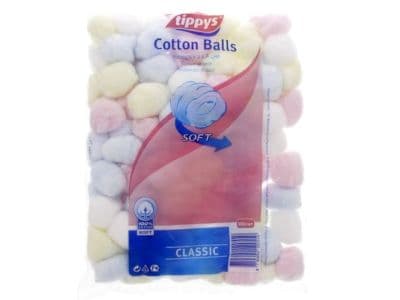 Tippys Classic Colored Cotton Balls 100 Pieces
