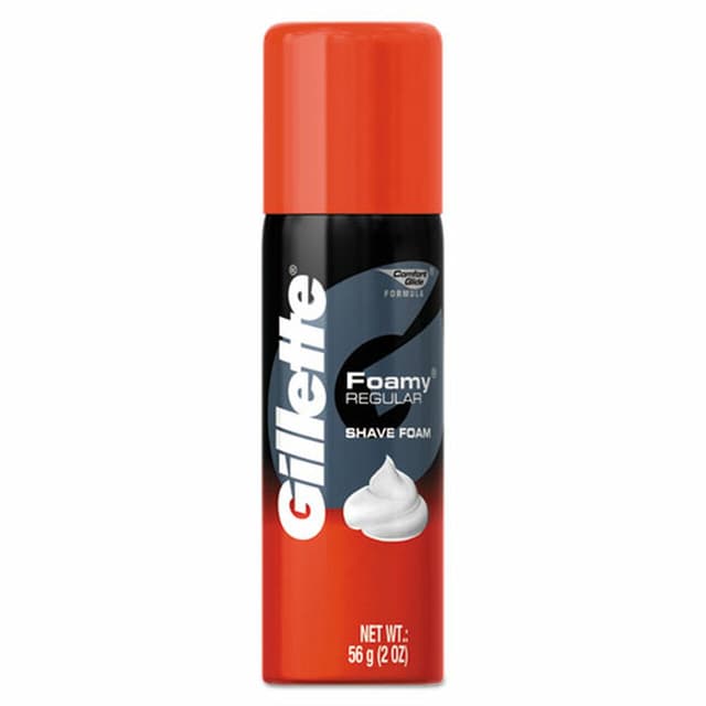 Gillette Travel Size Foamy Shave Cream 2 oz 56 g