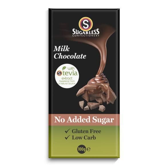 Sugarless Milk Chocolate With Stevia 100 g