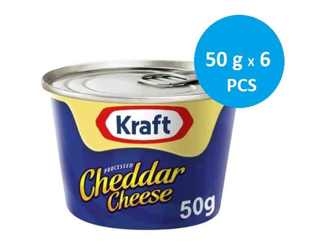 Kraft Low Fat Canned Cheddar Cheese, 6x50g