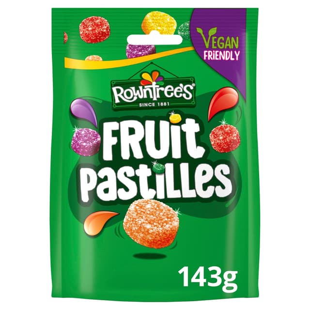 Rowntrees Fruit Pastile Vegan Pouch £1.25 114G