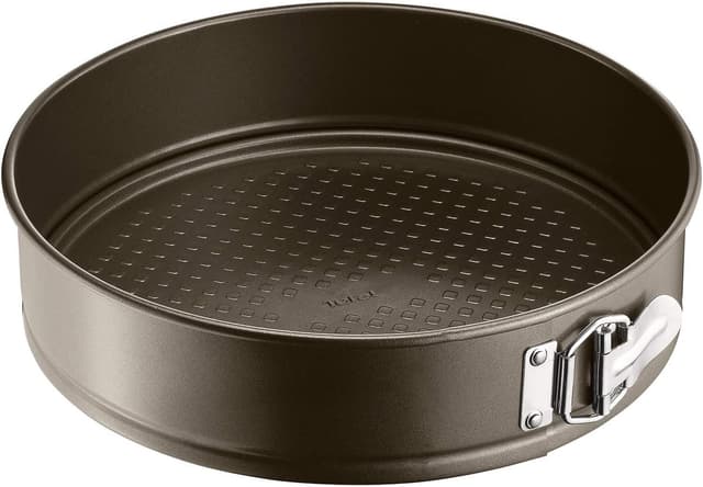 Tefal Easy Grip Springform 23cm, Removable Belt, Carbon Steel, Non-Stick Coating, Easy Unmolding - Brown