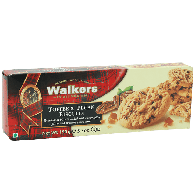 Walkers Cookies With Toffe & Pecan 150 g
