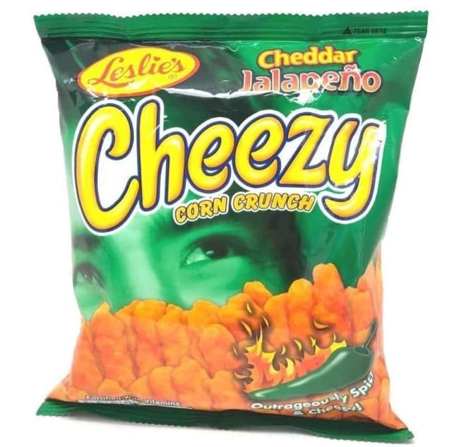 Leslies Cheezy Corn Crunch Cheddar Jalapeno 70 G