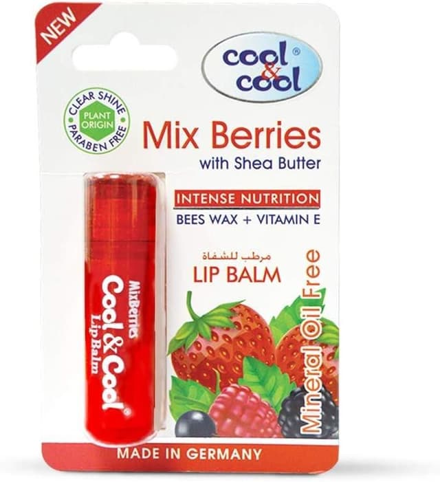 Cool & Cool Mix Berries with Shea Butter Intense Nutrition Lip Balm