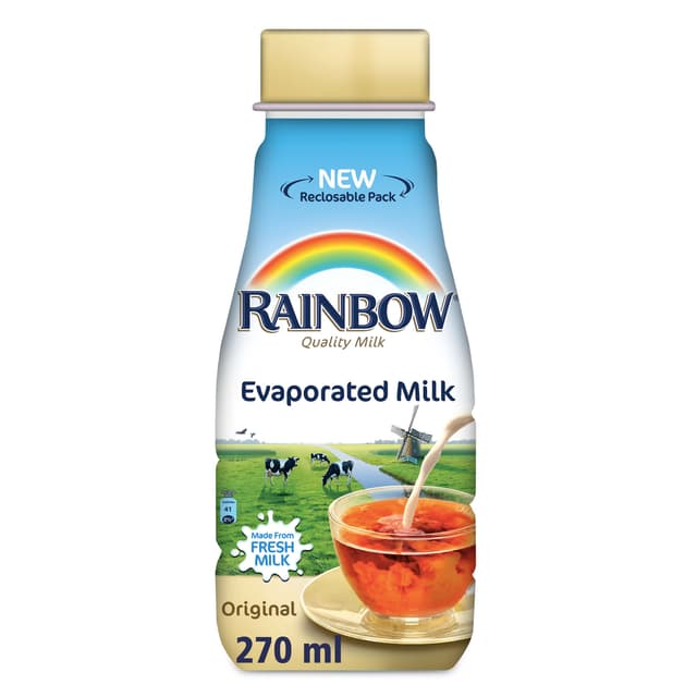Rainbow Evaporated Milk Pet Bottle, 270ml