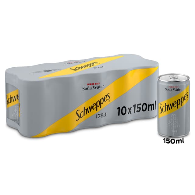 Schweppes Soda Water, 10x150ml