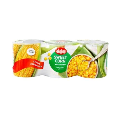 Alali Vacuum Corn Family Pack, 3x340g