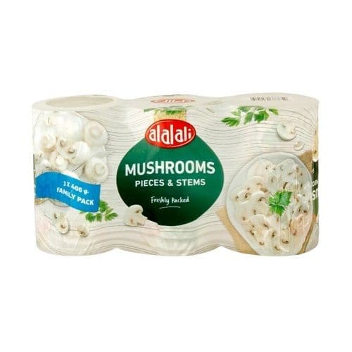 الألالي فطر قطع وأسنان, 3x400g