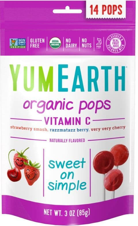 Yum Earth Organic Fruit Pops Vitamin C