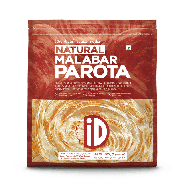 ID Fresh Frozen Natural Malabar Parota 400 g