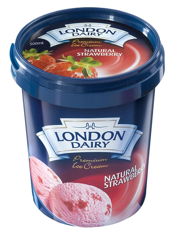 London Dairy Natural Strawberry Ice Cream