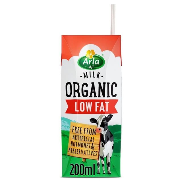 Arla Organic Milk Low Fat 200 ml