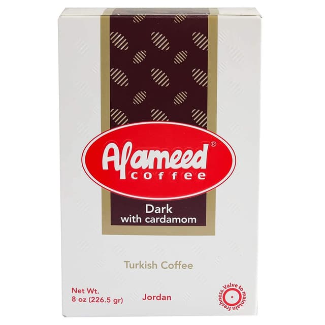 Al Ameed Coffee Dark Coffee with Cardamom, 200g