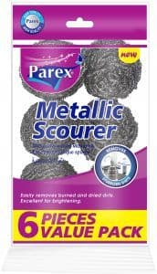 Parex Metallic Scourer, 6 Pieces