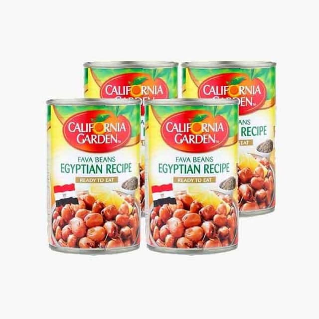 كاليفورنيا جاردن فول مدمس مصري خصم 15% 450 جم x 4 قطع