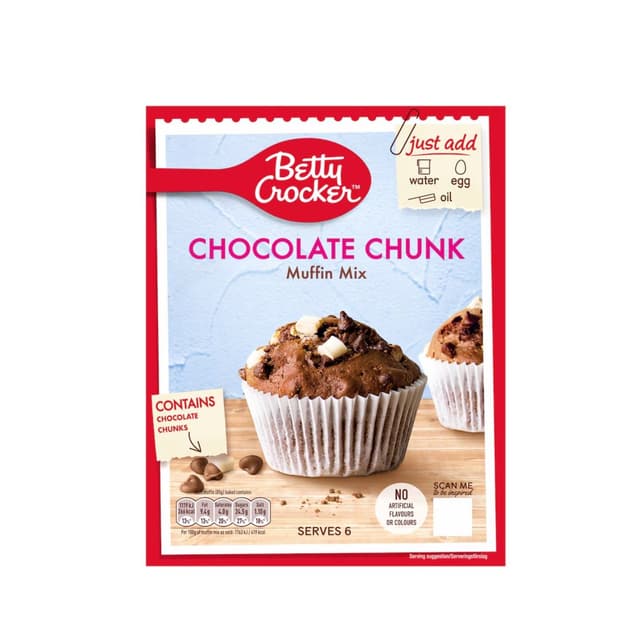 Betty Crocker Choco Chunk Muffin Mix, 335g
