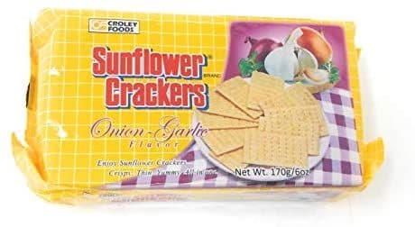 Sunflower Crackers Onion & Garlic 170 gm