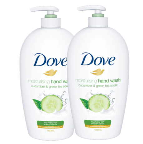 Dove Cucumber & Green Tea Hand Wash 500 ml x 2 Pcs 20% Off