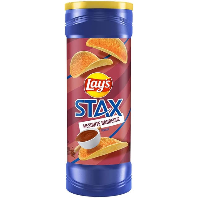 Lay's Stax Mesquite Barbecue Potato Crisps, 155.9g