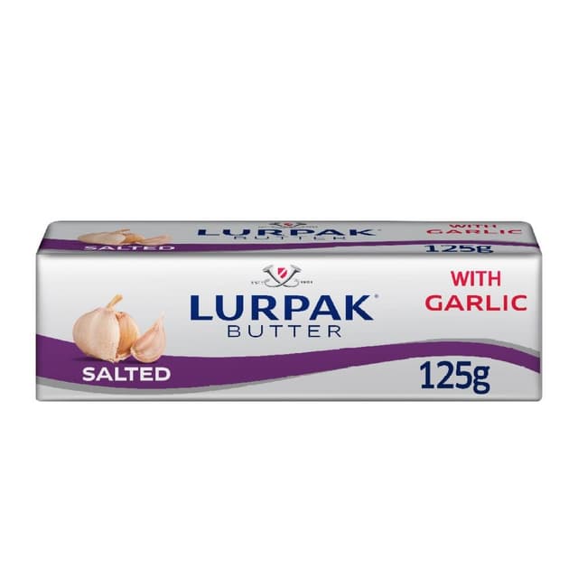 Lurpak Salted Butter with Garlic, 125g