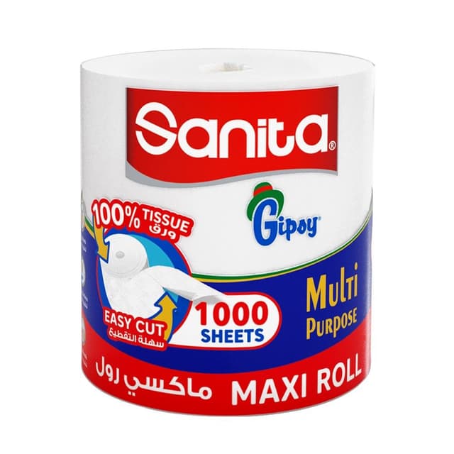 Sanita Gipsy Maxi Kitchen Towel Roll, 1000 tissues