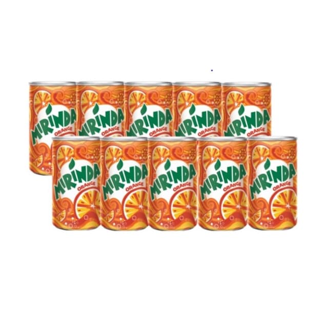 Mirinda Orange Soft Drink Can, 10x150ml