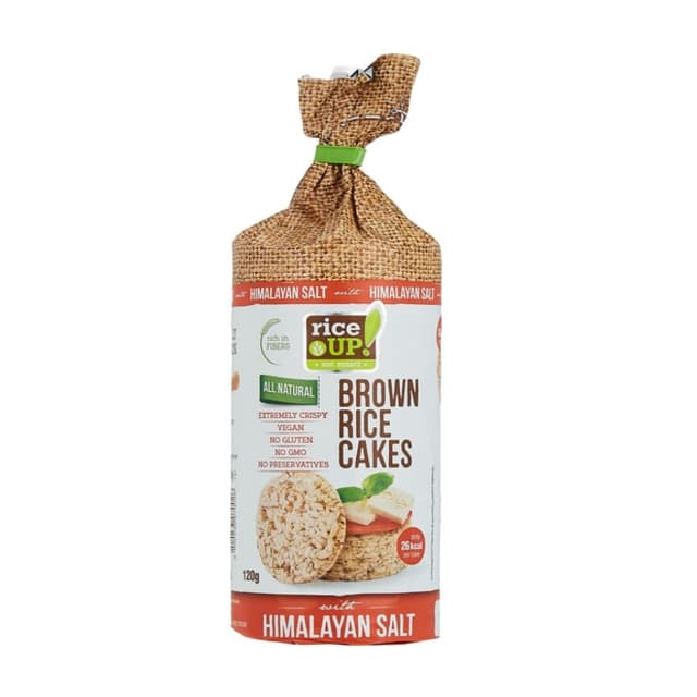 Rice Up Himalayan Salt Brown Rice Cakes, 120g