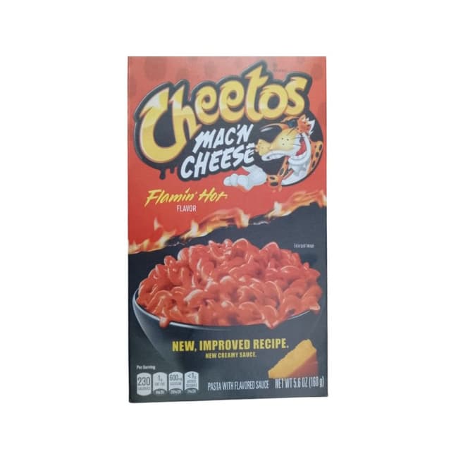 Cheetos Mac N' Cheese Flamin' Hot Flavor Pasta, 160g