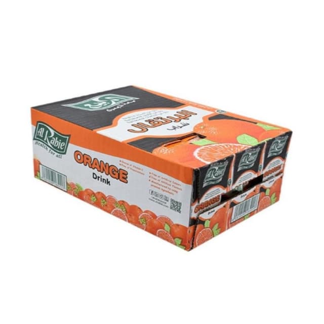 Al Rabie UHT Orange Drink, 27x200ml
