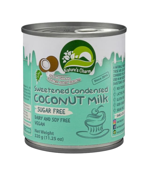 Nature Charm Sugar Free Vegan Sweetened Condensed Coconut Milk, 320g