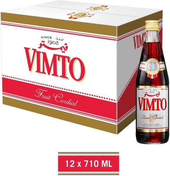 Vimto Fruit Cordial Drink Bottle 12 pcs x 710 ml