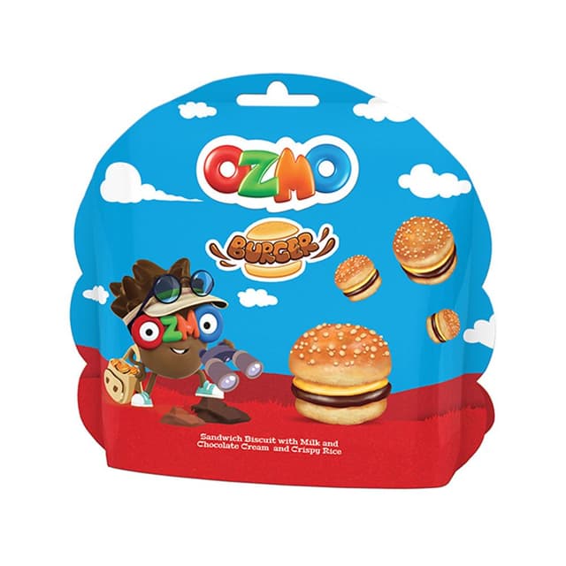 Ozmo Milk Biscuit Burger Sandwich, 40g