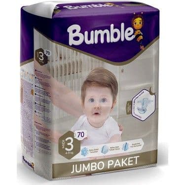 Bumble Diaper Jumbo Midi 3 (4 - 9) Kg 70s