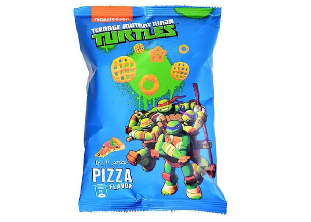 Nickelodeon Cruncho Ninga Turtles Pizza Flavor, 25g