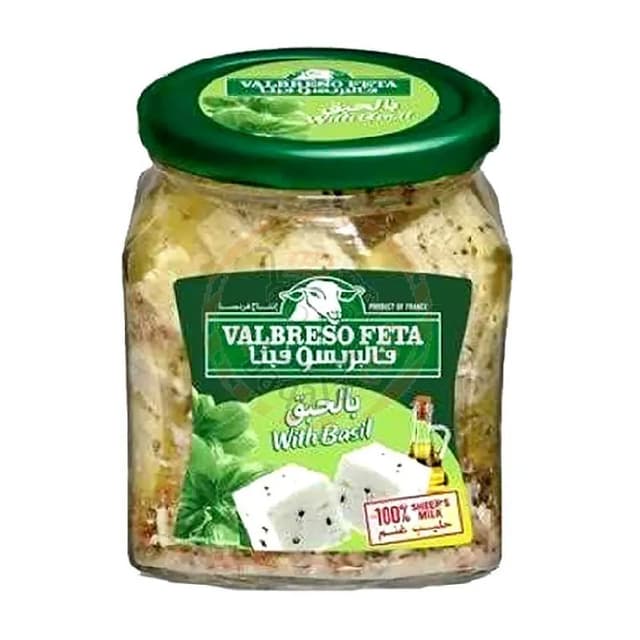 Valbreso Feta With Basil 100% Sheep Milk 300 g
