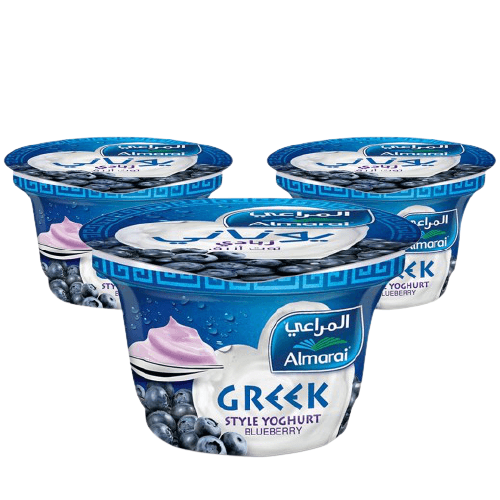 Almarai Blueberry Greek Style Yoghurt, 3x150g