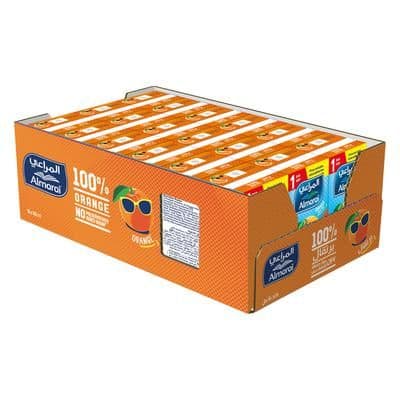 Almarai UHT Juice Orange 18 x 140 ml
