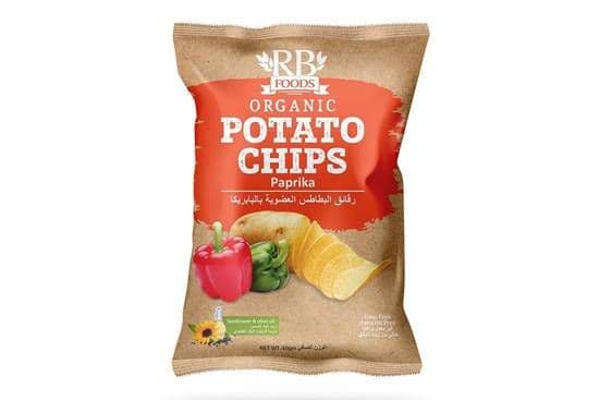 RB Foods Organic Potato Chips Paprika 40 Gm