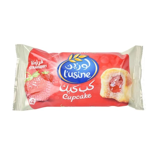 لوسين كب كيك فراولة 2x30 جم