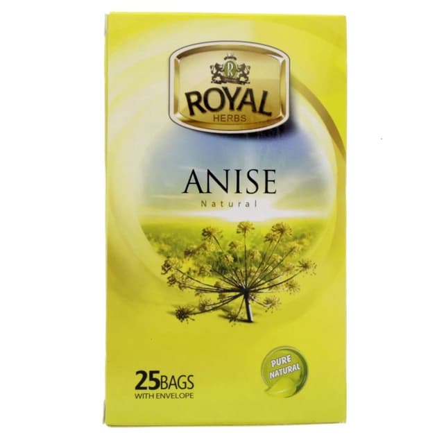 Royal Tea Anise Natural Tea Bags, 25 Bags