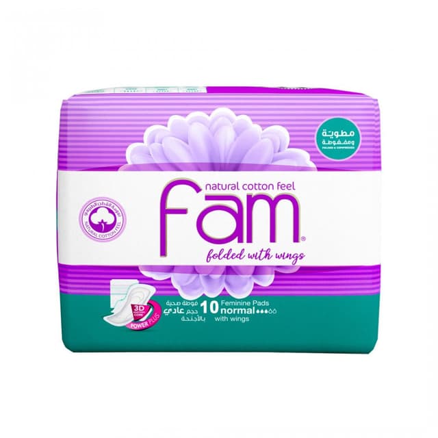 Fam Feminine Pads with Wings 10 pcs