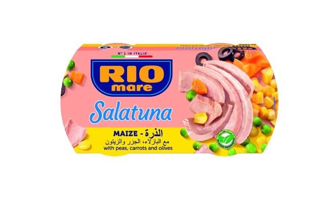 ريو ماري سالاتونا ذرة مع بازلاء وجزر وزيتون، 2x160g