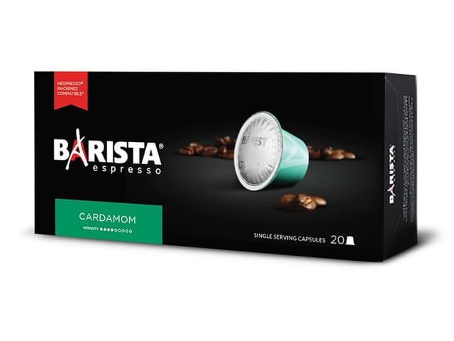 Barista Espresso Cardamom Coffee Capsules, 120g, Pack of 20