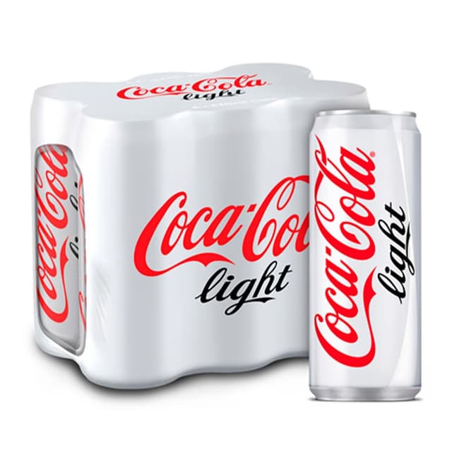 Coca Cola Light Carbonated Soft Drink, 6x330ml