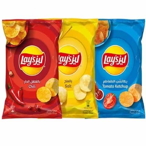 Lay's Assorted Chips Packs, 3x155g