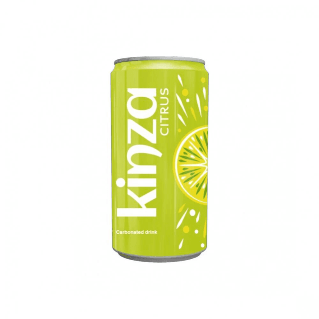Kinza Citrus Soft Drink Can, 185ml