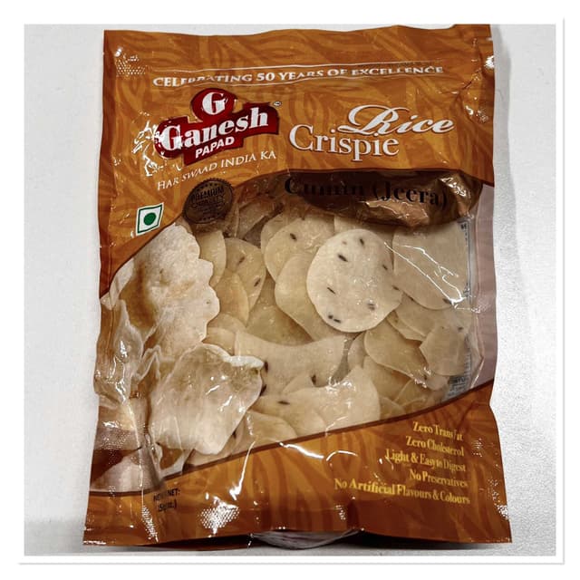Ganesh Rice Crispie Papad, 150g